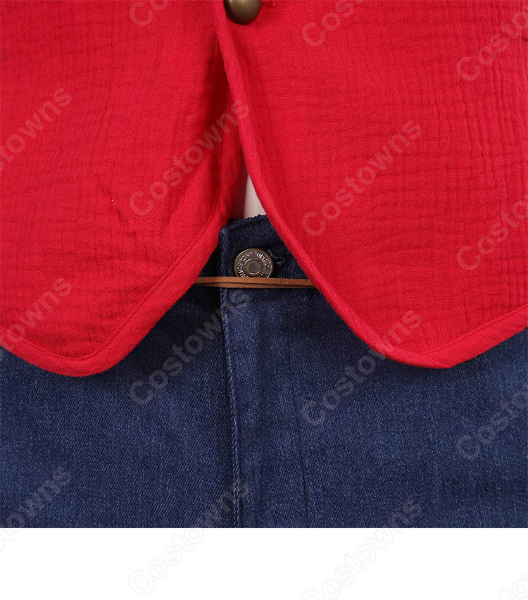 実写版 ワンピース モンキー・D・ルフィ コスプレ衣装-6