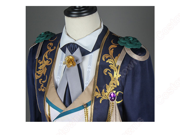 あんさんぶるスターズ!! 伏見弓弦 ディープブルー・ヴァレット コスプレ衣装-6