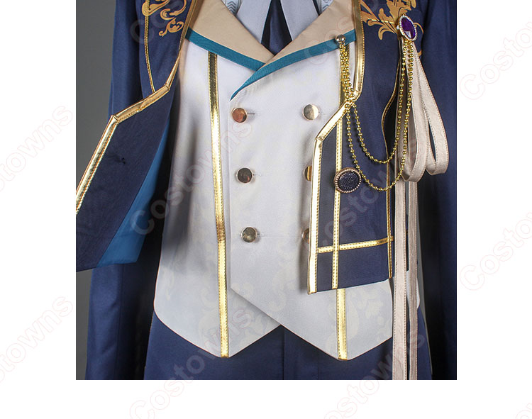 あんさんぶるスターズ!! 伏見弓弦 ディープブルー・ヴァレット コスプレ衣装-7