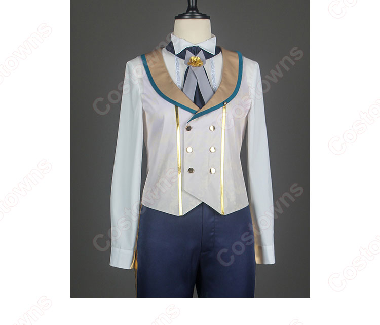 あんさんぶるスターズ!! 伏見弓弦 ディープブルー・ヴァレット コスプレ衣装-9