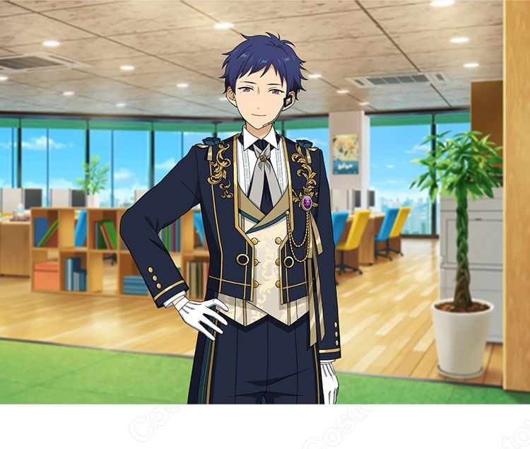 あんさんぶるスターズ!! 伏見弓弦 ディープブルー・ヴァレット コスプレ衣装-1