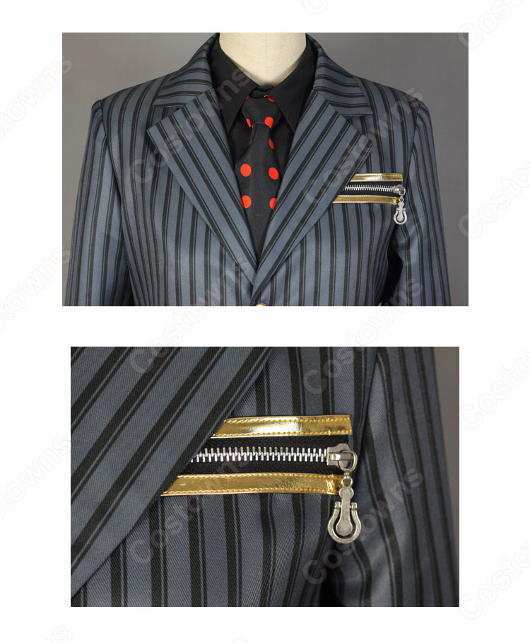 ジョジョの奇妙な冒険 ディアボロ スーツとネクタイ姿 コスプレ衣装-5