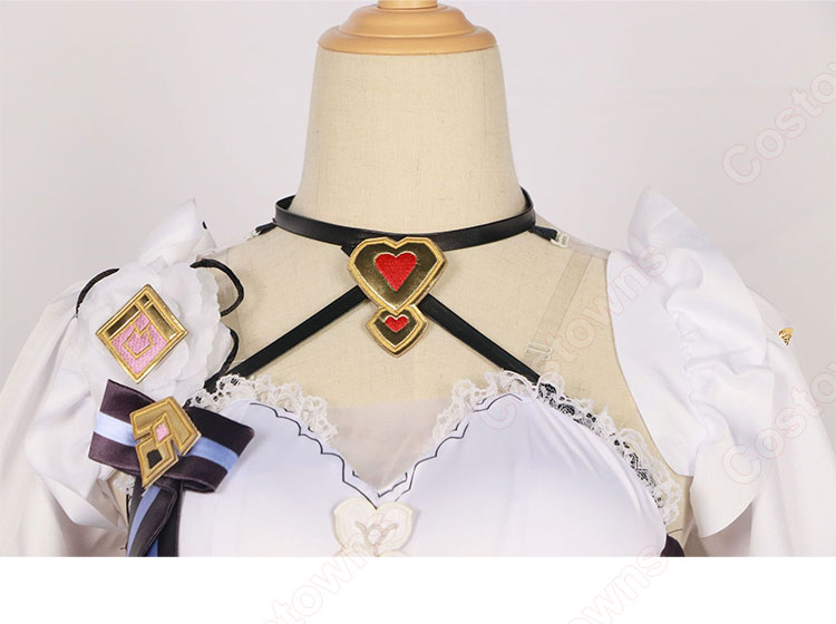 崩壊3rd エリシア メイド服 コスプレ衣装-4