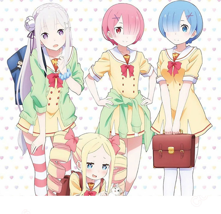 Re:ゼロから始める異世界生活 ラム レム 制服 コスプレ衣装