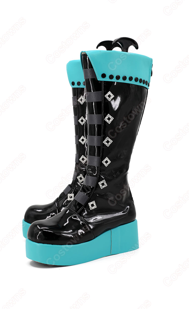 初音ミク×ラスカル 2023 初音ミク コスプレ靴-2