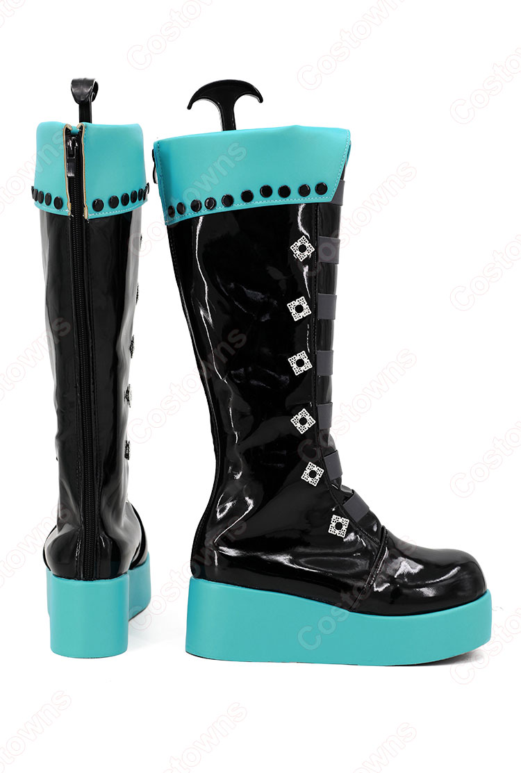 初音ミク×ラスカル 2023 初音ミク コスプレ靴-3