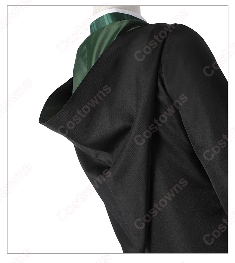ホグワーツ・レガシー スリザリン 女子生徒 制服 コスプレ衣装 ホグワーツ魔法魔術学校のローブ-7