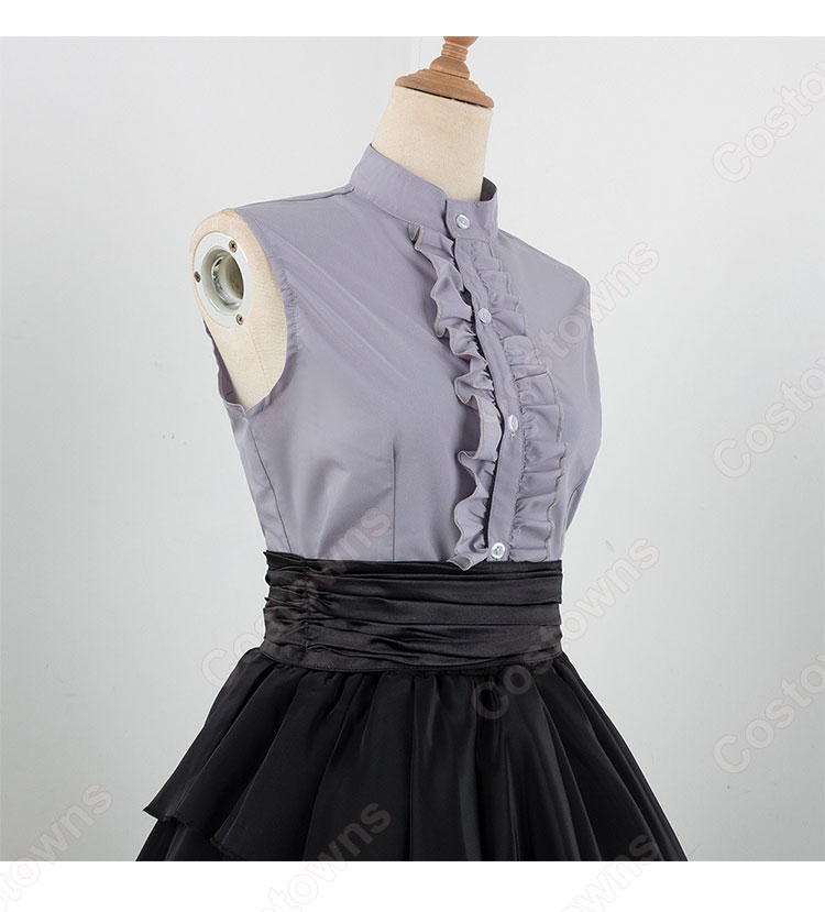 プロジェクトセカイ カラフルステージ! feat. 初音ミク 朝比奈まふゆ コスプレ衣装 25時、ナイトコードで。 優しいおまじない ダークシック・ドレス-7