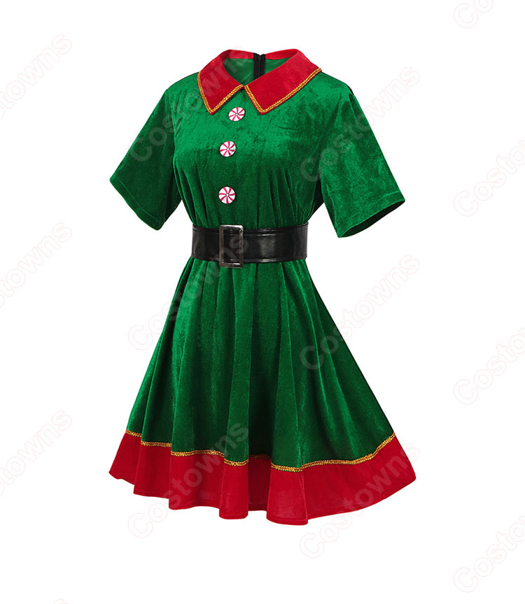 【新品】 K クリスマス衣装 ワンピース イベント パーティー 仮装 2XL 2023 クリスマス衣装 ピンク 長袖 ワンピース テーマパーティー