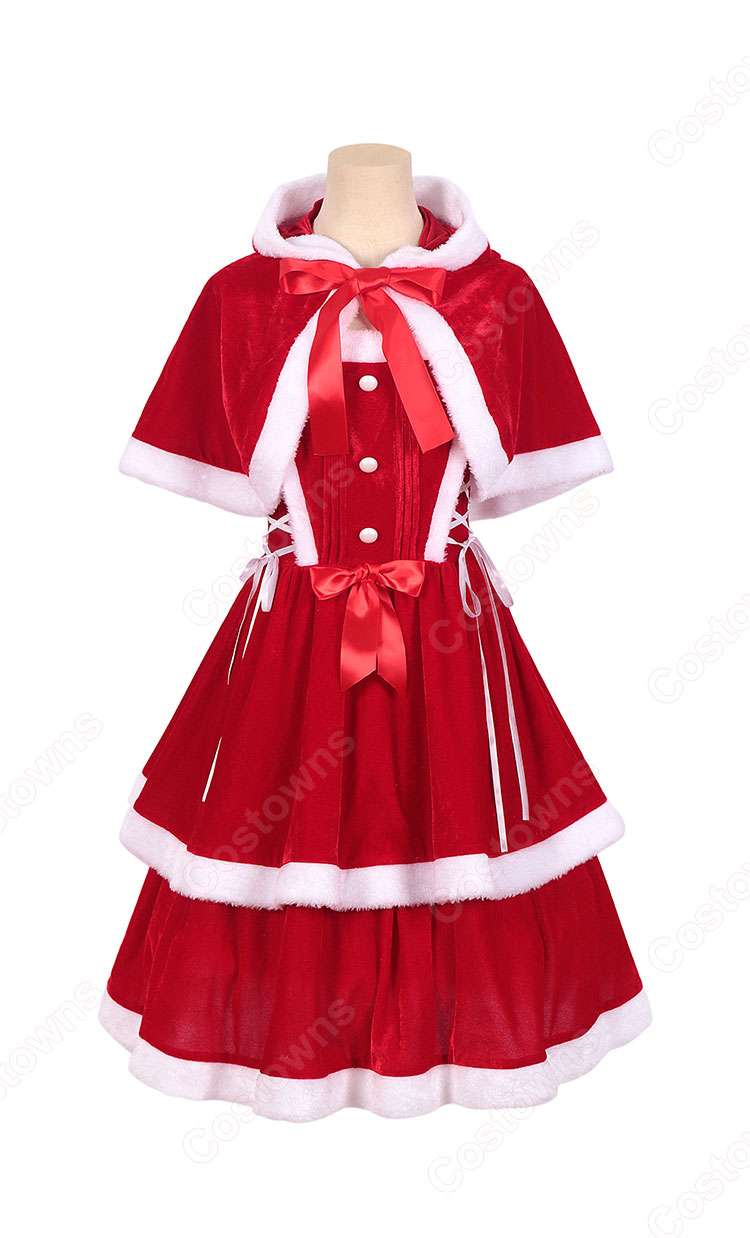 口コミ サイト 商品 2023 クリスマス テーマ サンタコスプレ 大人 ワンピース コスプレ衣装