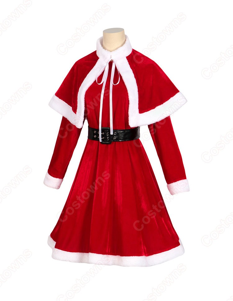 Dear dolls クリスマス ワンピース　もふもふマント　フルセット Dear dolls クリスマス ワンピース もふもふマント フルセット