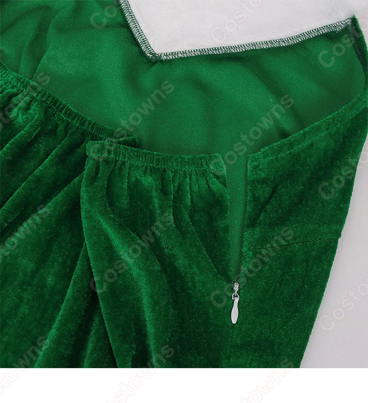 2023 クリスマス 緑 セクシー ワンピース ホルターネック ドレス テーマパーティー衣装 演出服 サイズ S~XXL-9