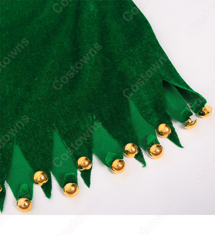 2023 クリスマス 緑 セクシー ワンピース ホルターネック ドレス テーマパーティー衣装 演出服 サイズ S~XXL-10