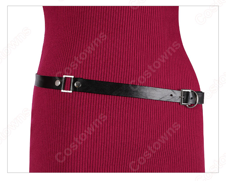 バイオハザード RE:4 エイダ・ウォン コスプレ衣装 赤いタイトワンピース-9