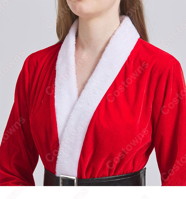 2023 クリスマス衣装 サンタクロース コスプレ衣装 レディース テーマパーティー衣装 演出服-7