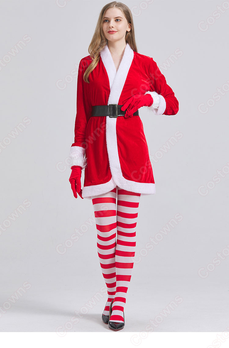 2023 クリスマス衣装 サンタクロース コスプレ衣装 レディース テーマパーティー衣装 演出服-3