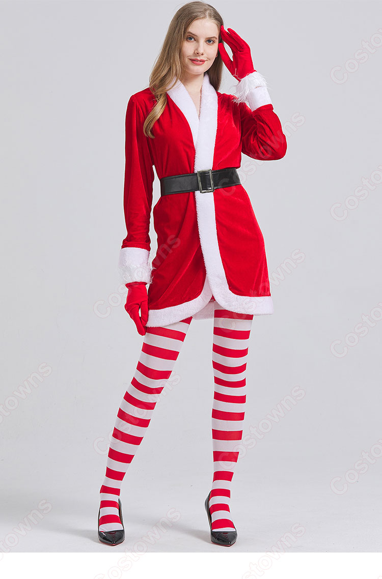 2023 クリスマス衣装 サンタクロース コスプレ衣装 レディース テーマパーティー衣装 演出服-2