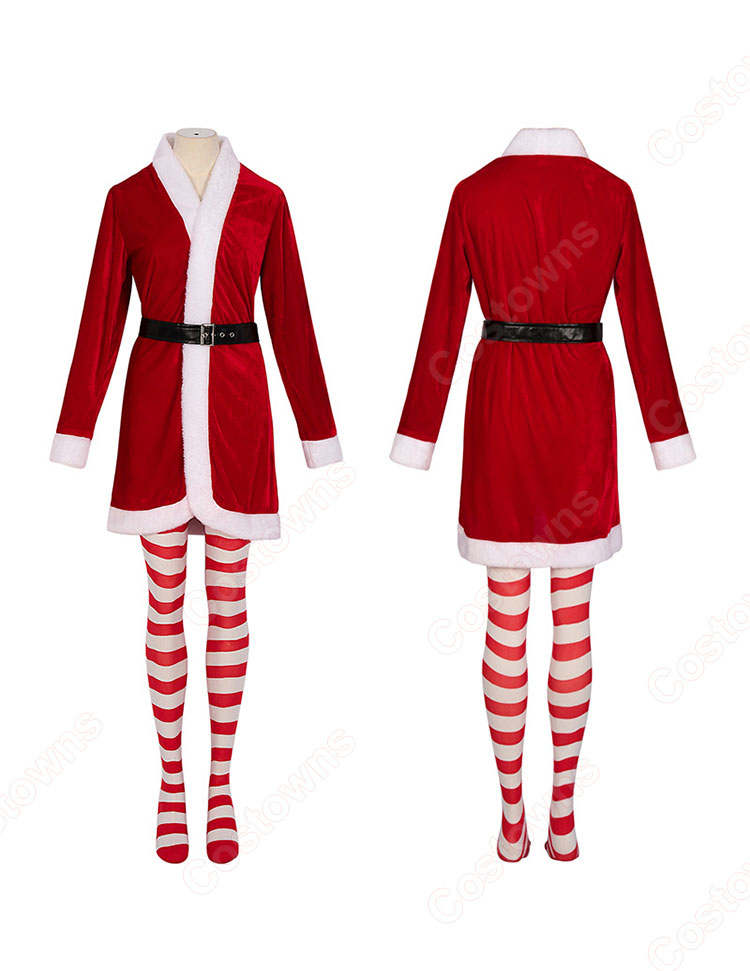 2023 クリスマス衣装 サンタクロース コスプレ衣装 レディース テーマパーティー衣装 演出服-1