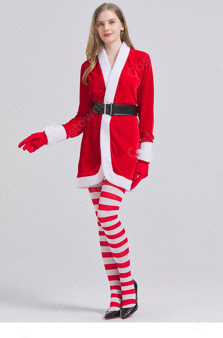 2023 クリスマス衣装 サンタクロース コスプレ衣装 レディース テーマパーティー衣装 演出服-4