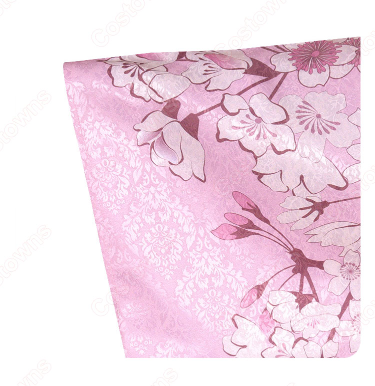 わたしの幸せな結婚 斎森美世 コスプレ衣装 桜色 着物-6