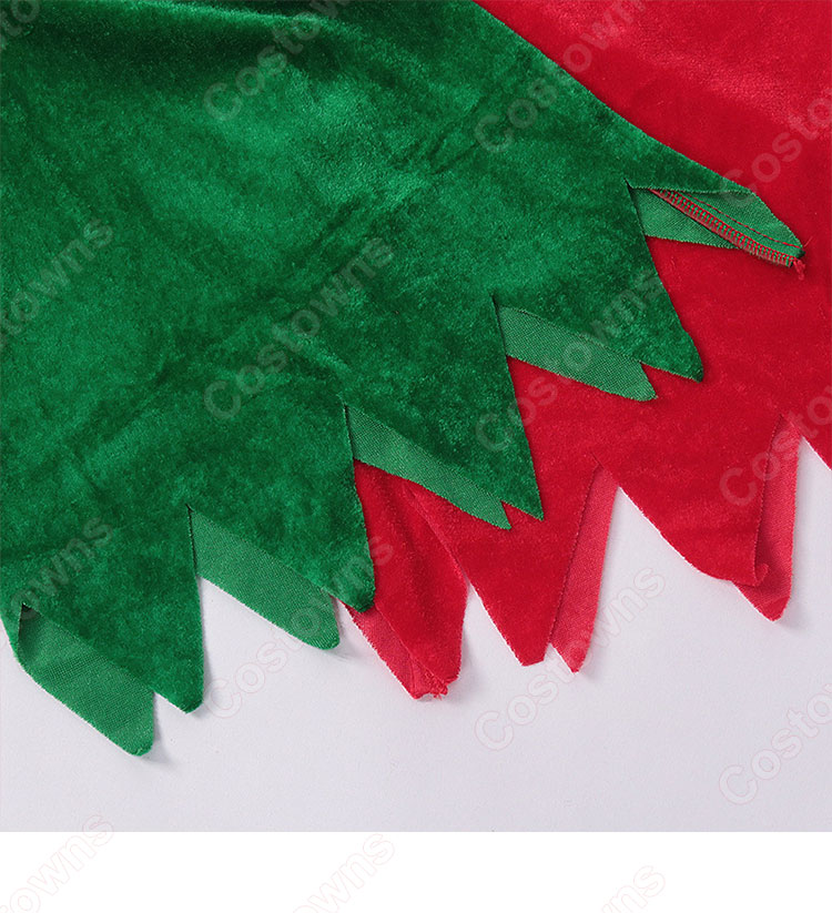 2023 クリスマス衣装 ワンピース テーマパーティー衣装 サンタコスプレ 3点セット(帽子、紐飾り、ワンピース)-7