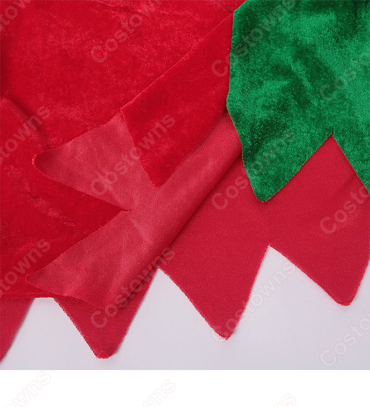 2023 クリスマス衣装 ワンピース テーマパーティー衣装 サンタコスプレ 3点セット(帽子、紐飾り、ワンピース)-6