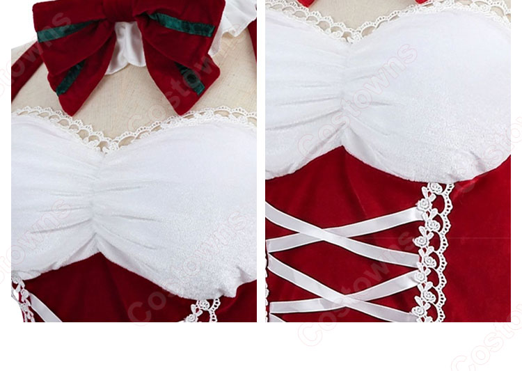 Re:ゼロから始める異世界生活 レム風 クリスマス衣装 コスプレ衣装-9