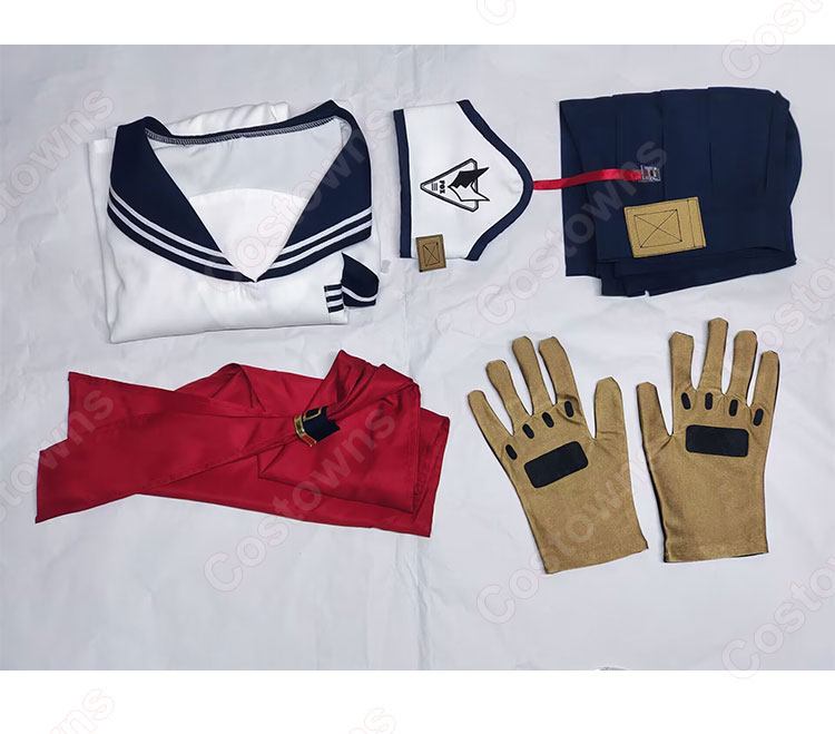 ブルーアーカイブ FOX小隊 FOX4 オトギ コスプレ衣装 セーラー服 制服-5