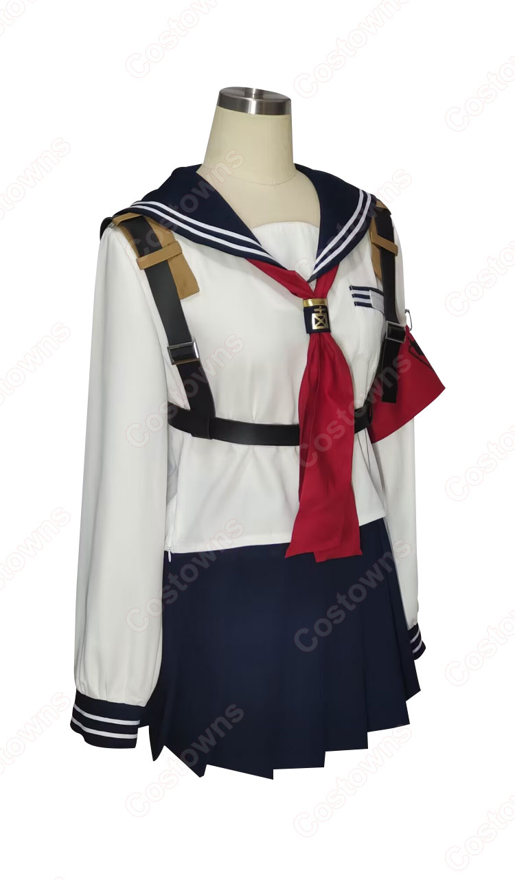 ブルーアーカイブ FOX小隊 FOX2 ニコ コスプレ衣装 セーラー服