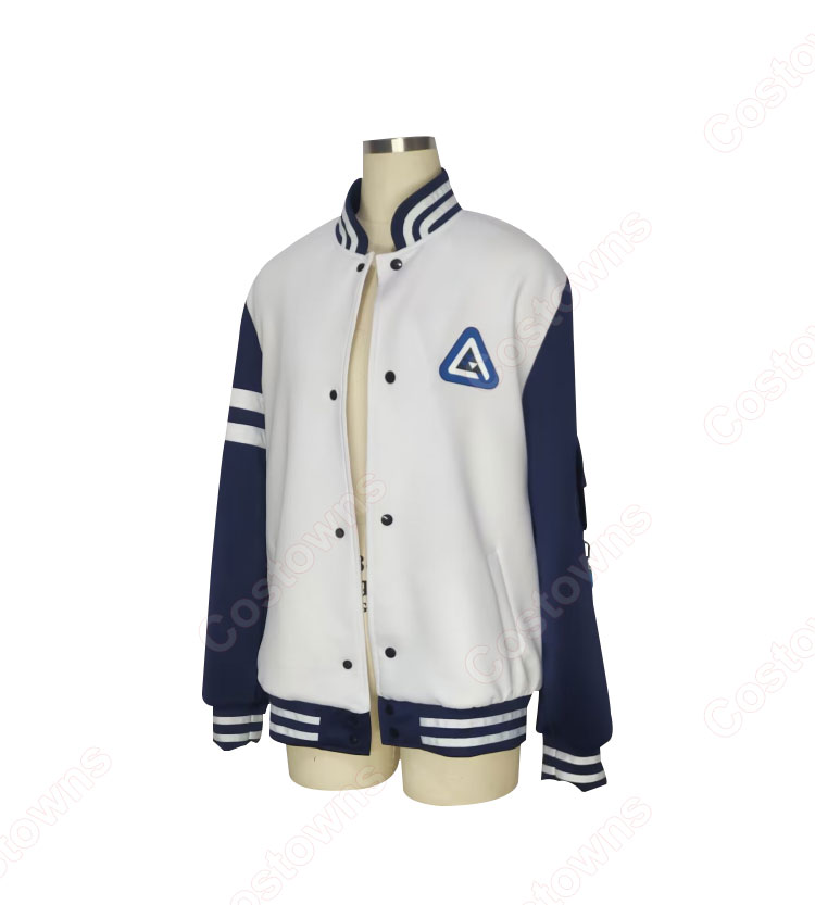 ブルーアーカイブ 各務チヒロ コスプレ衣装 7点セット(コート、カーディガ、インナー、スカート、ネクタイ、靴下、ウエストポーチ)-1