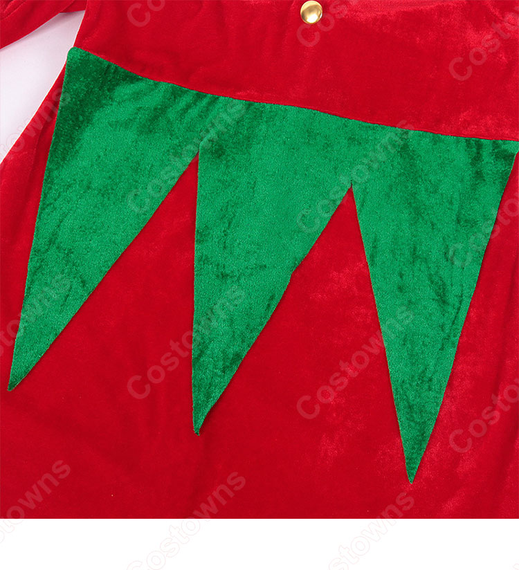 2023 クリスマス衣装 コスプレ 大人用 テーマパーティー衣装 赤 緑 エルフ パフォーマンス 衣装-6