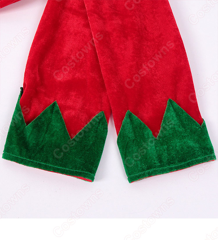 2023 クリスマス衣装 コスプレ 大人用 テーマパーティー衣装 赤 緑 エルフ パフォーマンス 衣装-8