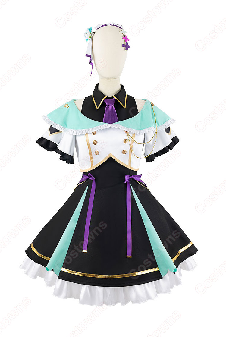 にじさんじ フィナーナ・竜宮 エリーラ・ペンドラ ぽむ・れいんぱふ コスプレ衣装 VTuber LazuLight light me up 衣装 -  Costowns