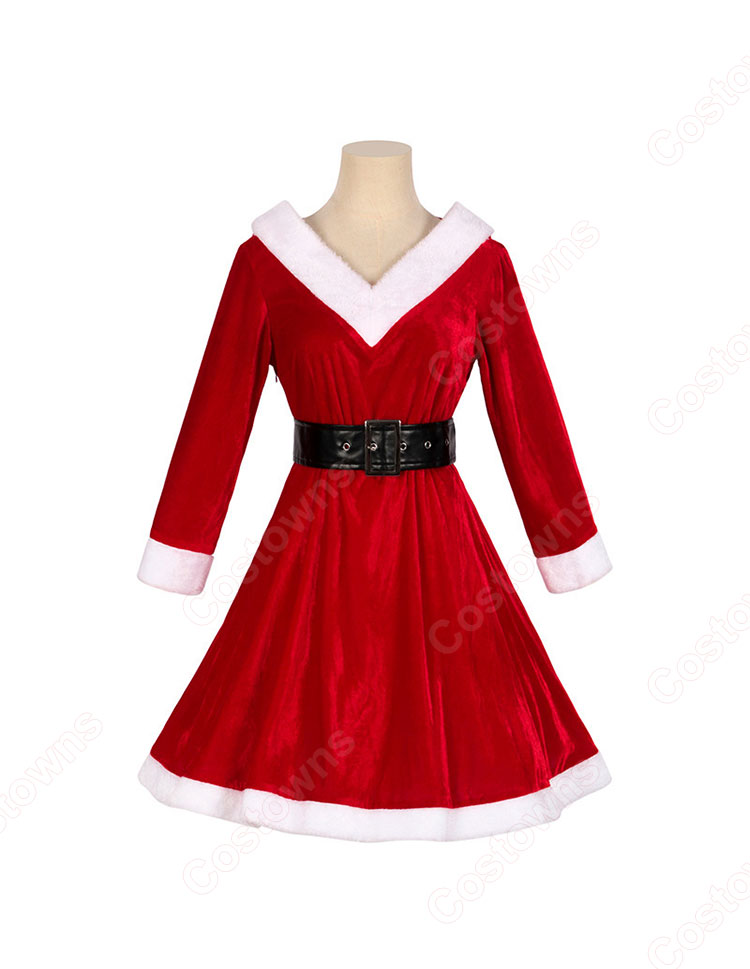 2023 クリスマス衣装 コスプレ テーマパーティー衣装 長袖 V