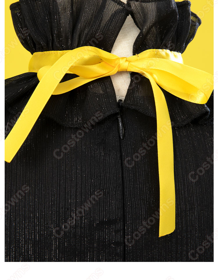 鏡音リン コスプレ衣装 初音ミク×ラスカル 2023 ヴィランズ衣装-6