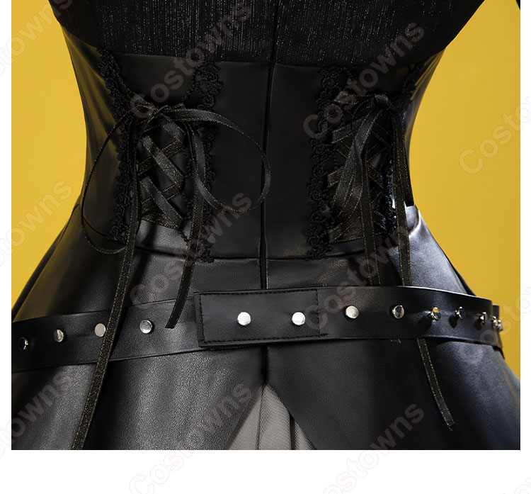 鏡音リン コスプレ衣装 初音ミク×ラスカル 2023 ヴィランズ衣装-10