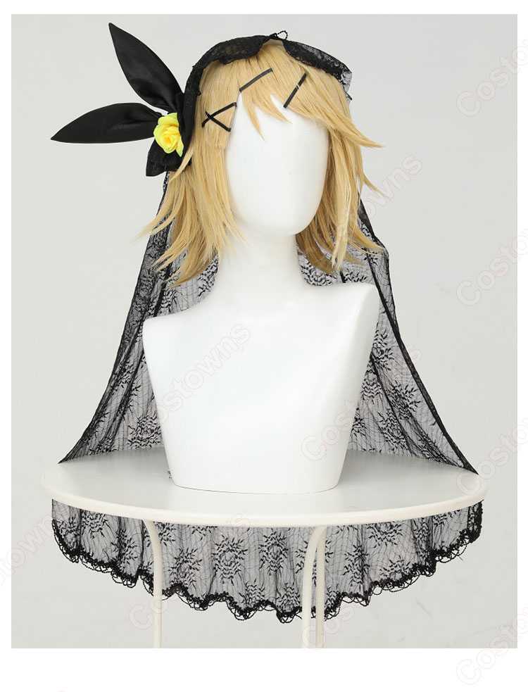 鏡音リン コスプレ衣装 初音ミク×ラスカル 2023 ヴィランズ衣装-4