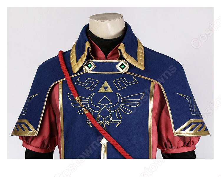 ゼルダの伝説 ティアーズ オブ ザ キングダム リンク ハイラル王国 近衛兵 コスプレ衣装-4