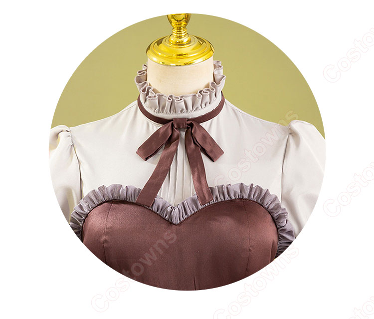 葬送のフリーレン 魔族 リーニエ コスプレ衣装 ゴスロリ衣装-4