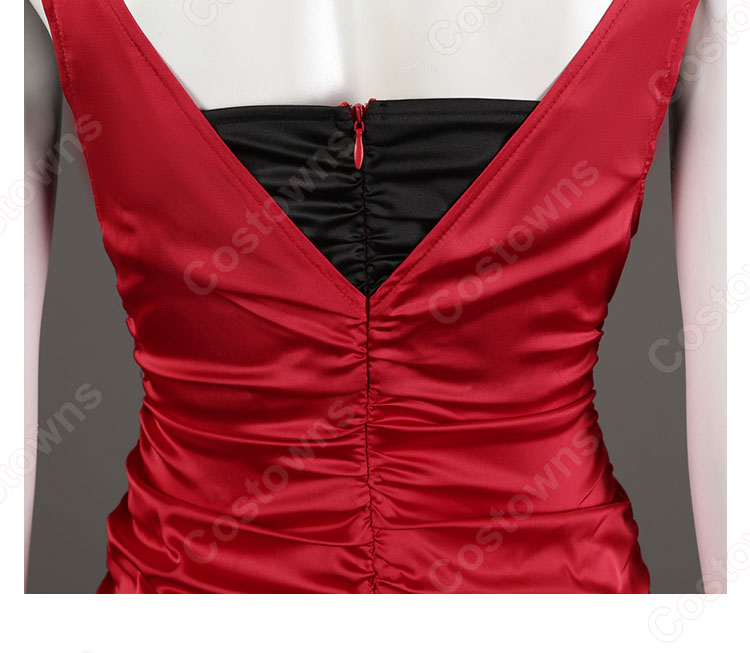 バイオハザード RE:2 エイダ・ウォン コスプレ衣装 赤いドレス-12