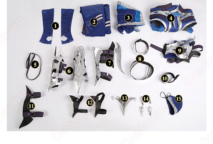 モータルコンバット キタナ コスプレ衣装-16