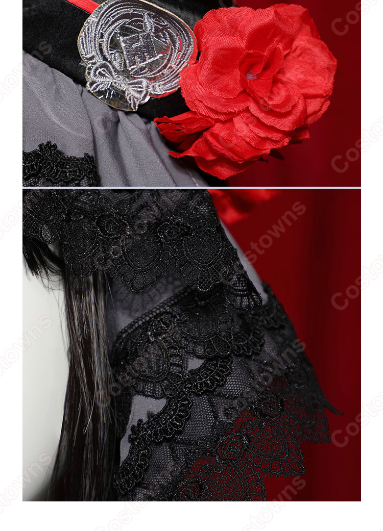 刀剣乱舞ONLINE 京極正宗 コスプレ衣装 新刀剣男士 赤ゴシックスーツ-11