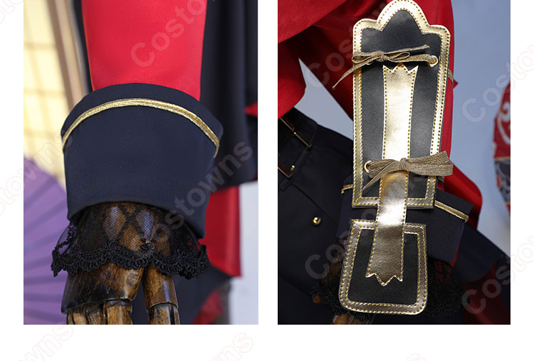 刀剣乱舞ONLINE 京極正宗 コスプレ衣装 新刀剣男士 赤ゴシックスーツ-6