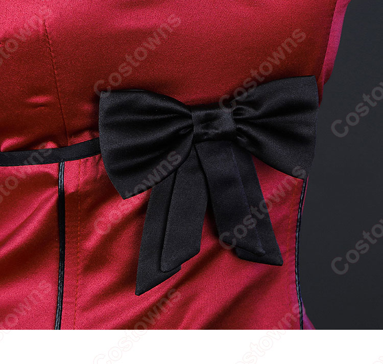 Fate/EXTRA CCC セイバー 深紅の現代衣装 コスプレ衣装 ワンピース-5