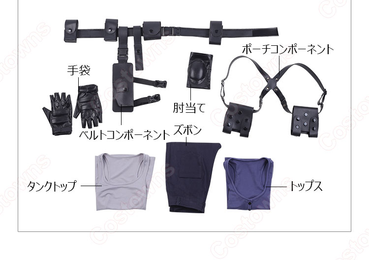 バイオハザード RE:3 リメイク版 ジル・バレンタイン コスプレ衣装-8