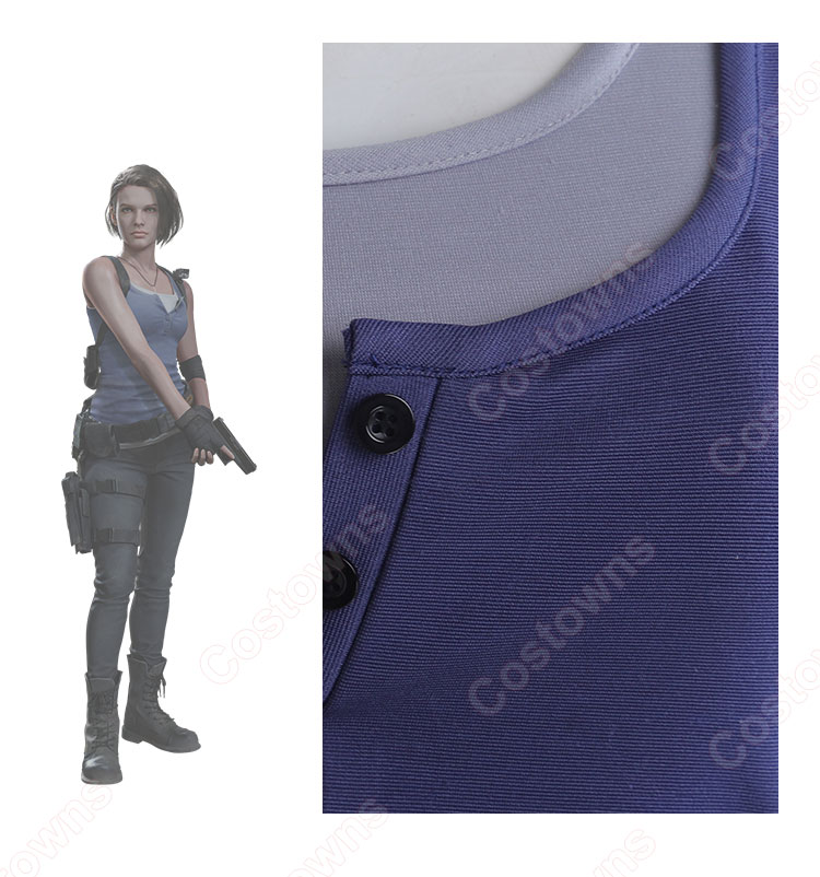 バイオハザード RE:3 リメイク版 ジル・バレンタイン コスプレ衣装-5