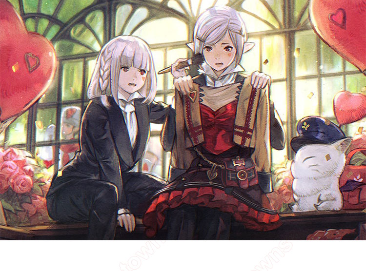 ファイナルファンタジーXIV ヴァレンティオンエミセリー ドレスチェスト(女性用) コスプレ衣装 ヴァレンティオンデー2023 自分の「愛」を大切に 衣装-1