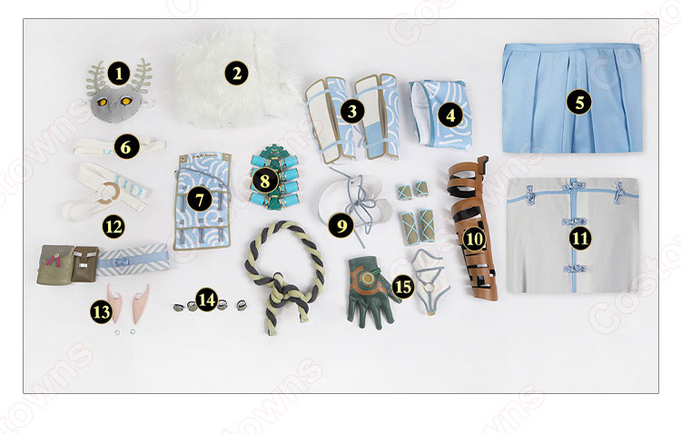 ゼルダの伝説 ティアーズ オブ ザ キングダム リンク 精霊 コスプレ衣装-18