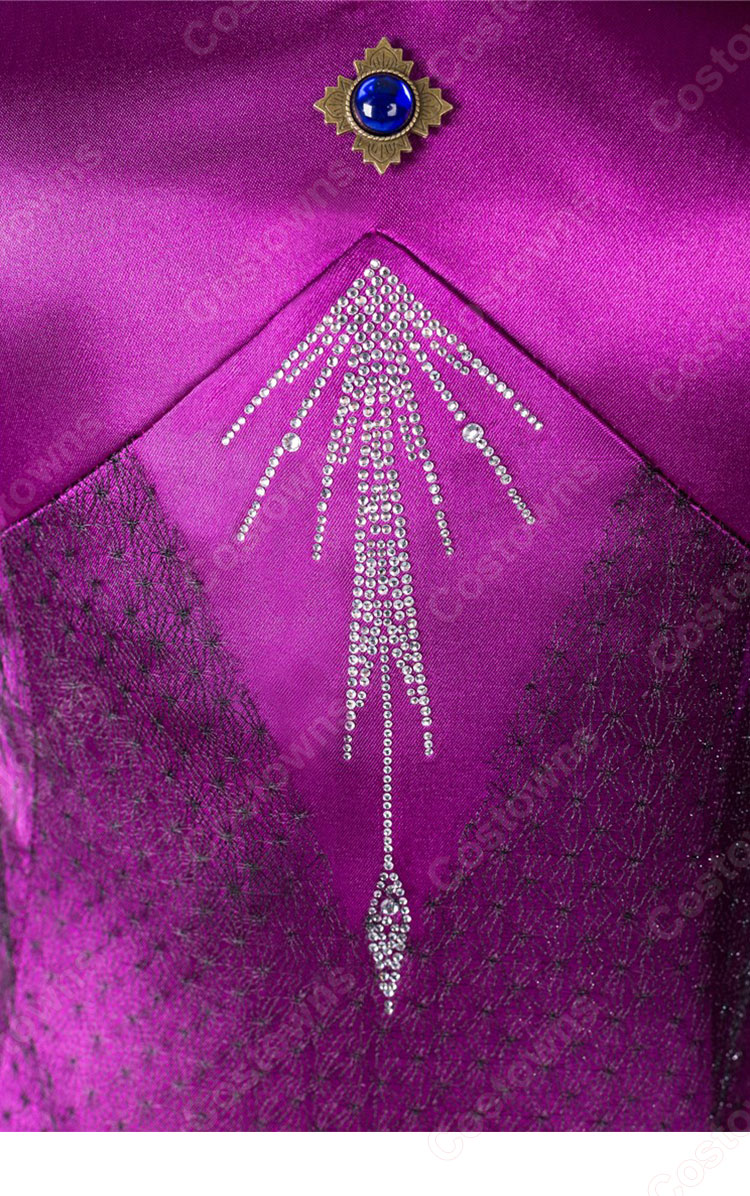 アナと雪の女王2 エルサ コスプレ衣装 ディズニープリンセス 大人用 ハロウィン 仮装 変装-6