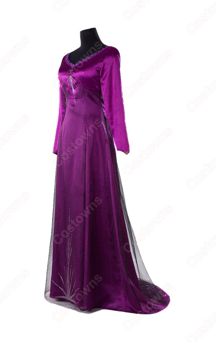 アナと雪の女王2 エルサ コスプレ衣装 ディズニープリンセス 大人用 ハロウィン 仮装 変装-3